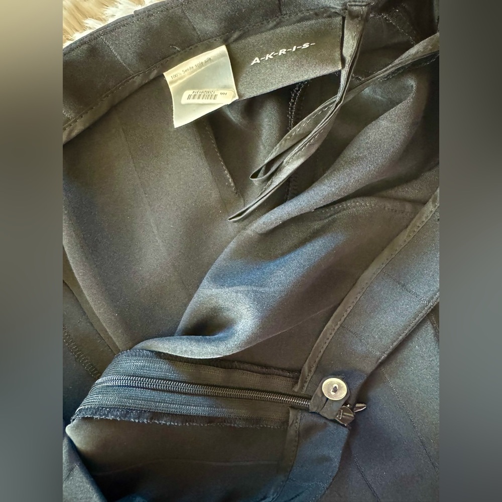 AKRIS 100% Silk Trousers 10 - Picture 12 of 14